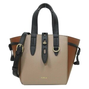 フルラ ハンドバッグ FURLA レザー カラーブロック ネット 2WAY 斜めがけ BASRFUA HSC000 1480S ブティック レディース 