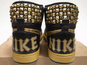 【送料無料】NIKE TERMINATOR HIGH SUPREMEロックンロールパックROCK & ROLL PACKゴールドGOLD金スタッズ付シュプリーム黒x金 US9/27cm新品