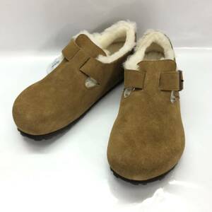 □展示品□BIRKENSTOCK スエードシューズ 26.5cm ライトブラウン ビルケンシュトック メンズ London Shearling 複数落札同梱OK B231206-302