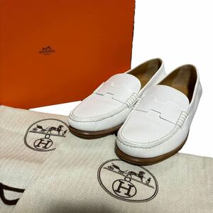 【極美品】HERMES エルメス ローファー ケネディ 35.5 レザー 箱付き