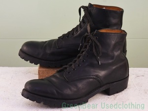 Y063◆ビンテージ 軍ブーツ カッコイイ 良い味 黒 ブラック メンズ 10.5EEE 28.5cm