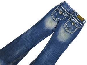 レディース LOLITA JEANZ　ロリータ　デニムパンツ　サイズ25（W実寸約72cm）　※実寸W28相当　　(出品番号074)