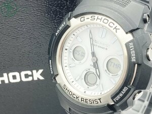 2404604248　♭ CASIO カシオ G-SHOCK ジーショック AWG-M100S 腕時計 タフソーラー デジアナ アナデジ ケース付き 中古