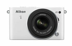 【中古】Nikon ミラーレス一眼 Nikon 1 J3 標準ズームレンズキット1 NIKKOR VR 10-30mm f/3.5-5.6付属 ホワイト N1J3HLKWH