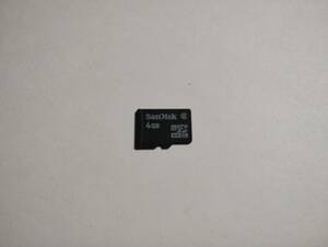 4GB　SanDisk　microSDHCカード　フォーマット済み　メモリーカード　microSDカード