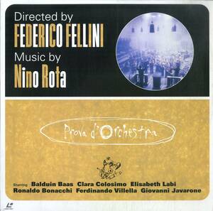 B00177915/LD/フェデリコ・フェリーニ(監督)「オーケストラ・リハーサル」