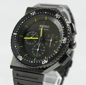 1円スタート SEIKO セイコー スピリット ジウジアーロ 2500本限定 コマ 箱付 ブラック 腕時計 メンズ 希少 クオーツ 現状品 1スタ