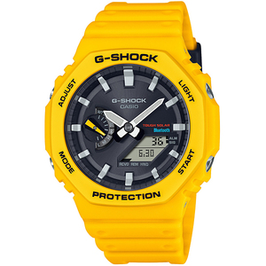 セール! 新品 カシオ正規保証付き★G-SHOCK GA-B2100C-9AJF 薄型 ソーラー Bluetooth メンズ腕時計 カシオーク 黄色 イエロー メンズ腕時計