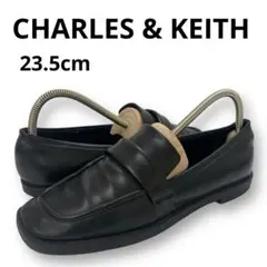 CHARLES & KEITH　スクエアトゥ ペニーローファー 　23.5㎝