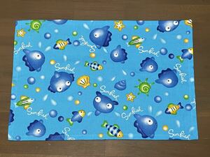 ハンドメイド*ランチョンマット【28cm×41.5cm】キッズ☆魚柄☆キッズ☆