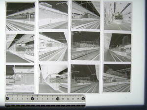 (B23)541 写真 古写真 鉄道 鉄道写真 EF58137 EF5835 EF58152 他 昭和48年7月1日 上野駅 東京駅 フィルム ネガ 6×6㎝ まとめて 12コマ 
