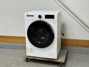 R696☆美品☆beco　ベコ　ドラム式洗濯機　全自動電気洗濯機　WTE8744 X0　8kg　50Hz　2019年製