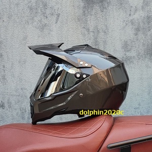 バイク オフロードヘルメット フルフェイスヘルメット モトクロス　S~XLサイズ選択可　灰色　XL