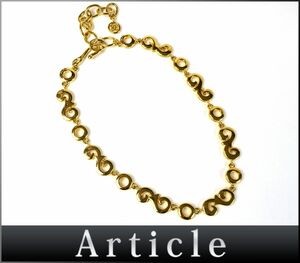 176800□ GIVENCHY ジバンシィ ネックレス アクセサリー 首飾り GP ゴールド レディース ヴィンテージ ファッション 保存袋付/ E