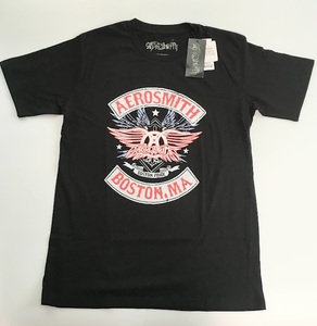 ya602 ４Ｌ【新品】 エアロスミス（Aerosmith）　ロックバンドTシャツ 　ビッグサイズ　黒　メンズ