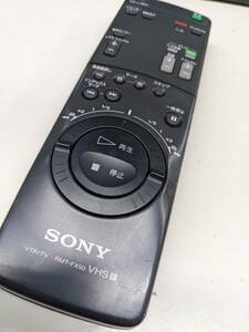 【F-18-213】ジャンク　SONY ソニー ビデオデッキ リモコン RMT-FX50 「SLV-FX50」