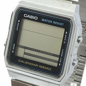 CASIO カシオ CALENDAR MEMO 腕時計 A280 クオーツ デジタル スクエア シルバー ヴィンテージ コレクション クロノグラフ アラーム