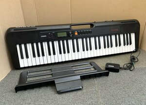 #展示使用品【CASIO Casiotone カシオ カシオトーン CT-S195 61鍵盤 電子キーボード 2022年製 ポ ータブル 鍵盤楽器 譜面台付】P02252