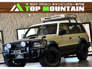 パジェロ 2.8 ミッドルーフワイド エクシード ディーゼルターボ 4WD 軽油　サンルーフ　ベージュ全塗装　ラック