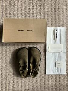 JIL SANDER x BIRKENSTOCK berlin olive 40 ジルサンダー ビルケンシュトック 付属品完備 ルーシー ルーク メイヤー