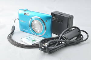 【送料無料】ニコン Nikon コンパクトデジタルカメラ COOLPIX S3500 オリエンタルブルー クールピクス #D24507