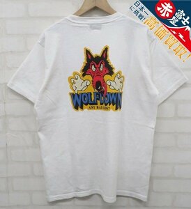 8T1638【クリックポスト対応】未使用品 フェローズ WOLFDOWN Tシャツ Pherrow