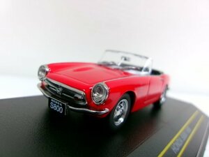 ファースト43 1/43 ホンダ S800 1966 レッド オープンルーフ (3242-337)