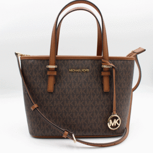 マイケルコース　MICHAEL KORS 2wayトートバッグ PVCコーティングキャンバス×レザー/ブラウン