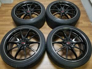 【超美品】18インチ 8J +45 & 9J +45 PCD100 RAYS G25 ブレンボ STI 86 BRZ レガシィ インプレッサ フォレスター プリウス TE37 CE28 ZE40