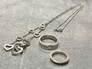 Folli Follieネックレス　THE KISS指輪　silver 925 リング　シルバーアクセサリー　セット