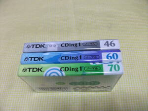■未開封■カセットテープ　TDK CDing1 ノーマル　●3点セット