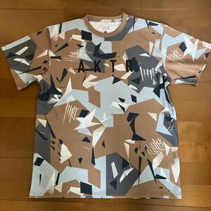 ☆AKTR☆アクター バスケット Tシャツ POLYGON CAMO SPORTS TEE 21FW ブラウン L