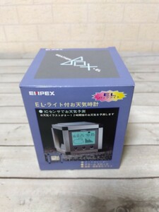 986■EMPEX　エンペックス　ウェザーボックス　ELWEATHER BOX EL ・ライト付お天気時計　長期保管　通電確認済　未使用ジャンク現状品