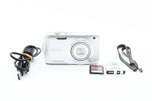 ★極上品★ニコン NIKON COOLPIX S3300 シルバー コンパクトデジタルカメラ L900#2705
