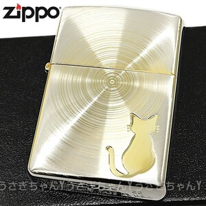 zippo☆スピンドルキャット☆両面☆シルバー&ゴールド☆ジッポ ライター