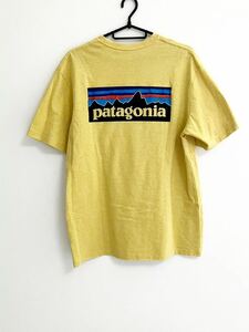 patagonia パタゴニア　半袖　ロゴ　レスポンシビリティー　Tシャツ　トップス　メンズ　Mイエロー　送料無料