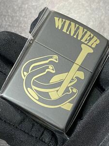 zippo WINNER BLACK 前面加工 希少モデル 2017年製 ② シルバーインナー 2017年製