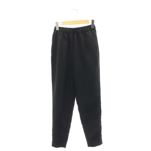 エンフォルド ENFOLD 23SS Relax Trousers パンツ スラックス イージー ジョガー 34 S 黒 ブラック /YQ ■OS レディース