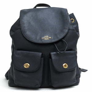 COACH コーチ リュック F29008 Billie Pebbled Leather Backpack ビリー ペブルドレザー バックパック ペブルドレザー 牛革 巾着型 シボ革