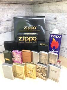 【E1589～2172AM】ZIPPO ジッポー オイルライター シルバー 龍虎 シリアルナンバーあり 天才バカボン 他 11点まとめ 着火未確認 ジャンク 