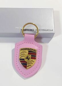 PORSCHE ポルシェ クレスト キーホルダーピンク