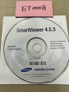 ET0008/中古品/SAMSUNG TECHWIN /SmartViewer 4.5.3 Manual& Install Program