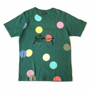 PS Paul Smith ピーエス ポールスミス カラフル ドット アイウェア 半袖 Tシャツ size:M メンズ/プリント 眼鏡 カットソー 水玉 トップス