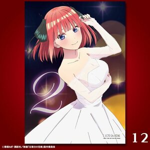 【新品】五等分の花嫁　中野二乃　イラストフィルム　にの　竹達彩奈　Ａ４サイズ　中村路之将　春場ねぎ　No.12【未開封・正規品】