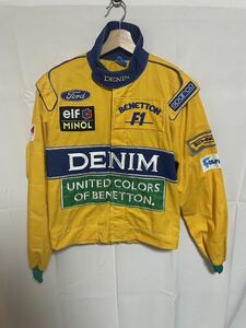 F1 ベネトン レーシングスーツタイプ ジャケット Made in Italy ミハエル シューマッハ BENETTON 1993 Mサイズ