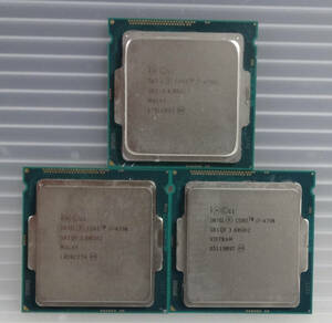 【中古】Intel CPU i7-4790/3.60GHZ×3個