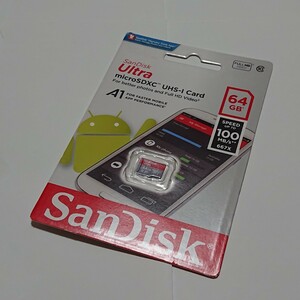 【送料無料】【新品未使用】　SanDisk　MicroSD XC　カード　64GB　Class10　高速　100MB/s　UHS-I　正規輸入品