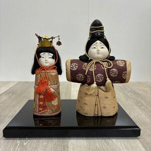 96 雛人形 ひな人形　親王飾り　立雛　立ち雛　木目込み人形　置物　日本人形　節句　レトロ
