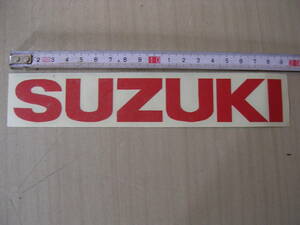 スズキ　SUZUKI　タンク　カウル　ステッカー　デカール　ロゴマーク　赤　19cm　RG　TS　カタナ　GSX　