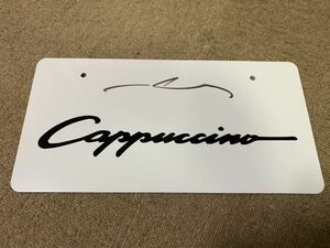 展示用ナンバープレート Cappuccino カプチーノ　2枚セット オフ会 撮影用などに